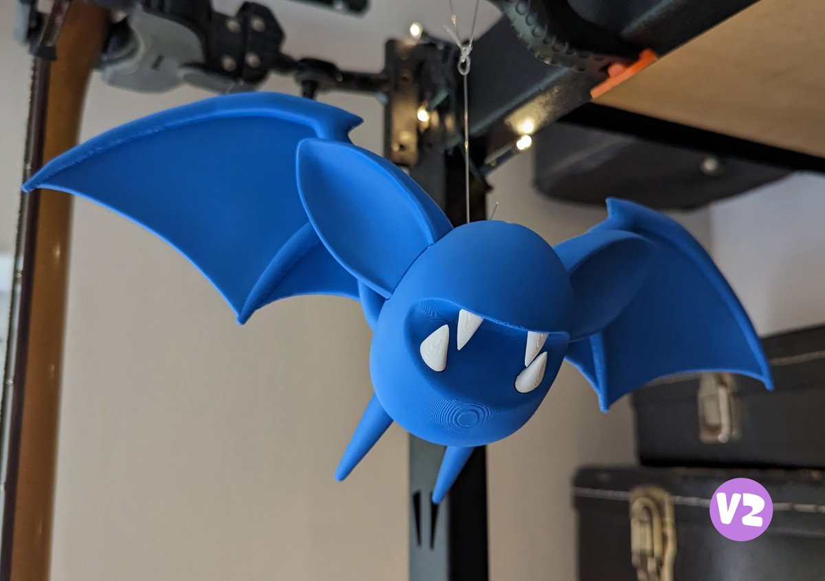 CosmicNimbus's tweet photo. I made a cute Zubat to hang around the place for Halloween ! https://t.co/m9xSnVnuA3