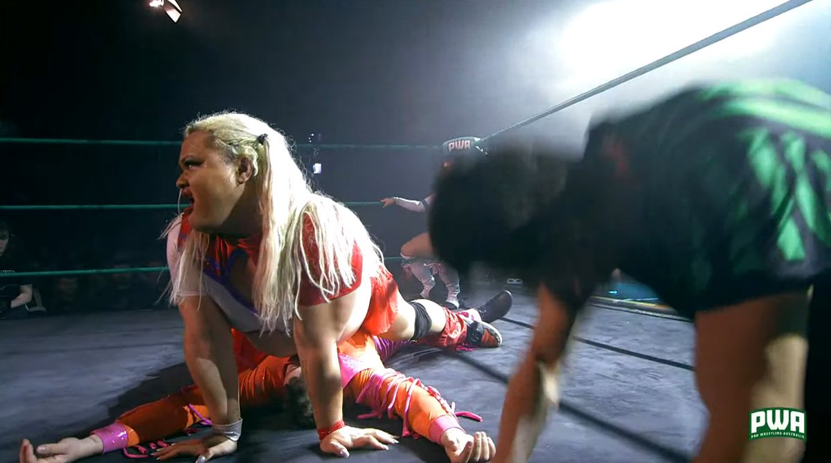 FirstPickGames's tweet image. #PWALive #PWAColosseum 

@NikkiVanBlair hits with a springboard X-Factor, and commentary says "Billy Preston is dead."

Agreed.