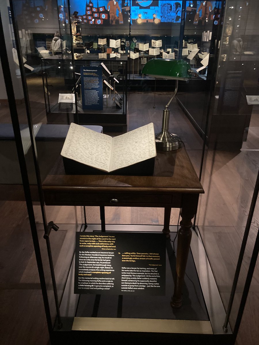 Kafka’s diary notebooks at the Bodleian! <a href="/bodleianlibs/">Bodleian Libraries</a> <a href="/OxfordKafka/">Oxford Kafka</a>