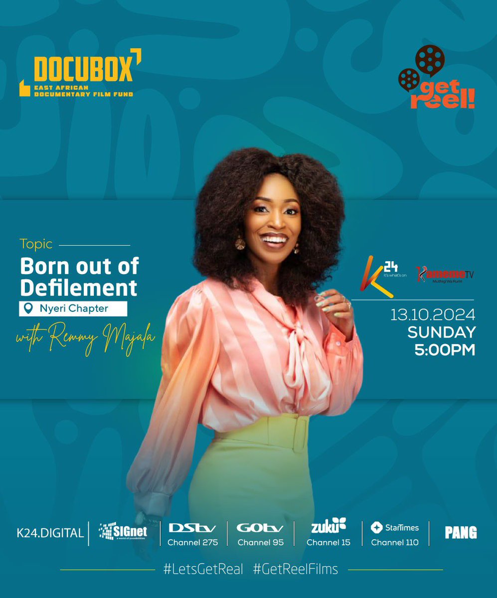 K24Tv's tweet photo. This week on #LetsGetReel, we’re diving into the tough, heartbreaking reality faced by children born out of defilement.
It’s a conversation that needs to be heard. Don’t miss out—tune in this Sunday at 5:00 pm on #K24TV and https://t.co/zykREUw85Z!
#LetsGetReal #GetReelFilms #K24TV