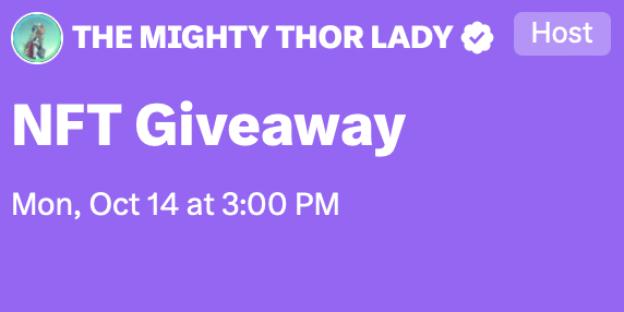 TheThorLady's tweet photo. I might giveaway another THORguard NFT to the attendant...

https://t.co/EEHxq1myg3 https://t.co/4LSiHAR1QQ