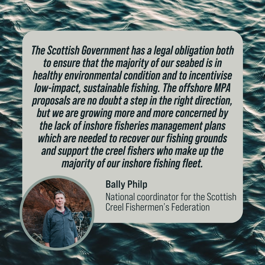 ourseas_scot's tweet photo. Scotland's #MPAs and inshore seas need to recover so that low-impact, sustainable fishing can thrive
You can help get the ball rolling in the right direction by calling for protection in our offshore MPAs π https://t.co/R2qvJhyy1q
#BringBacktheFish @CreelScff @BallycroftBally https://t.co/RRcD5pECB3