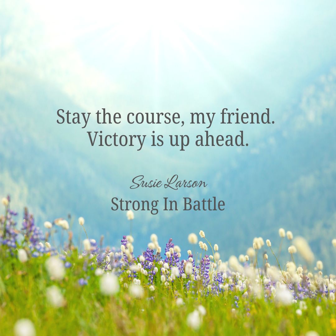 The Lord rescues His people. Did you need to hear that today? There is a day ahead when the Lord will make Himself known on your battlefield, and He’ll win a sound victory on your behalf. Stay the course, my friend. Victory is up ahead. 

#SusieLarsonQuotes 
#StrongInBattle