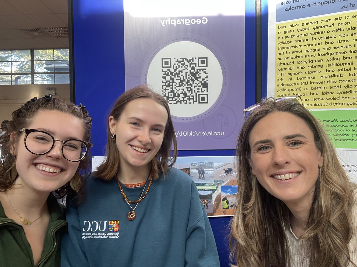 palaeo_mich's tweet image. Check out the Geography stand at the UCC open day! Learn about all the amazing opportunities that a geography degree can bring 🗺️📍 @CACSSS1 @NewGeographyUCC @UCC