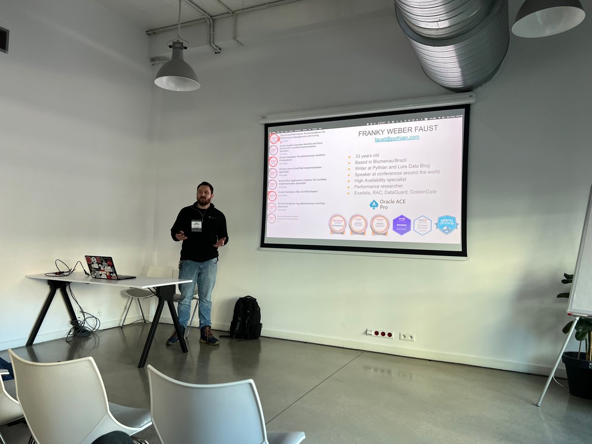 Julian Frey (@julianfreych) on Twitter photo Travelling 22h to a conference to share the knowledge is passion❤️
<a href="/oracleace/">Oracle ACE Program</a> <a href="/frankyweber/">Franky Weber Faust ♠</a> #POUG2024 Travelling 22h to a conference to share the knowledge is passion❤️
<a href="/oracleace/">Oracle ACE Program</a> <a href="/frankyweber/">Franky Weber Faust ♠</a> #POUG2024