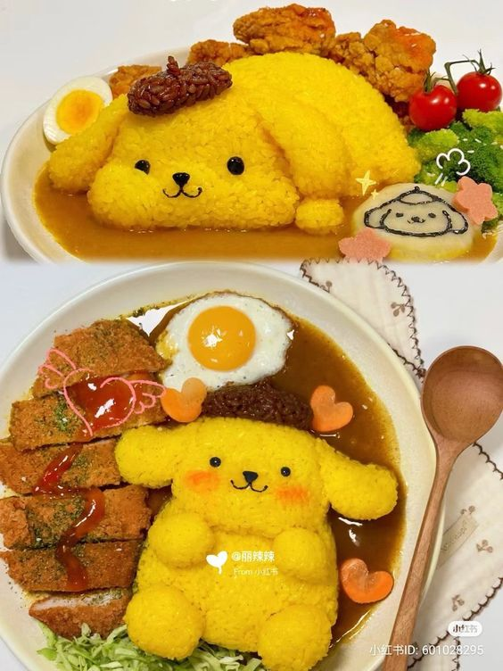 lovesickdoe's tweet photo. pompompurin food (pretend this is the first time you're seeing this) https://t.co/MByECKP1fz