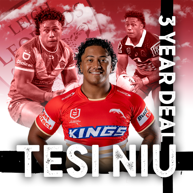 LeighLeopardsRL's tweet photo. 🖋 𝗡𝗘𝗪 𝗦𝗜𝗚𝗡𝗜𝗡𝗚! 🐆

Leigh Leopards are delighted to welcome Tonga International Fanitesi Niu to the Leopards Den on a three-year contract.

Read more ⬇️