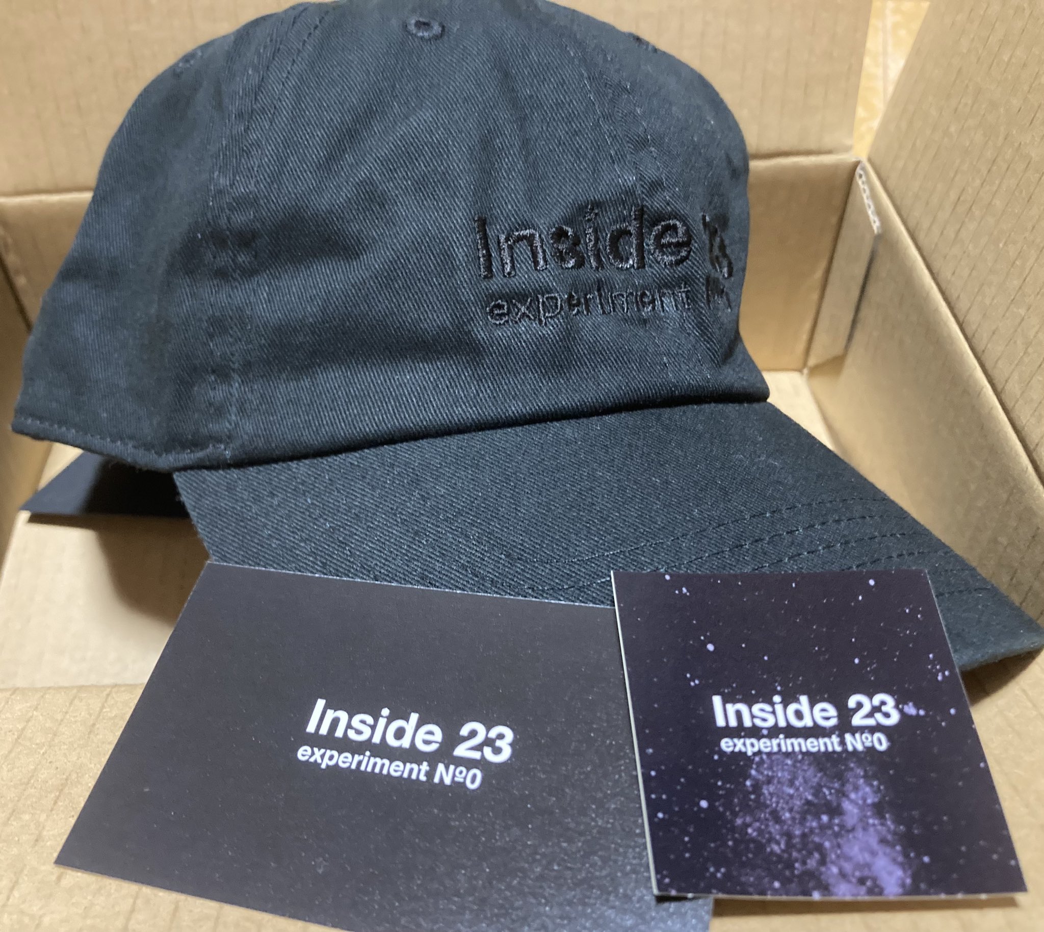 Inside23 エンブロイダリー キャップ　BK×BK 亀梨和也 Inside23 エンブロイダリーキャップ BK - 帽子