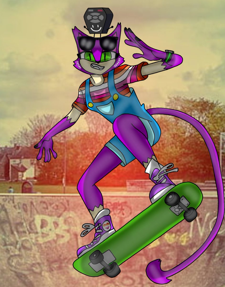 ObjectShowBloke's tweet photo. Purrloin as a proud lesbian skater ๐ฑ๐๐ฆโจ๐๐๐๐ค๐๐ณ๏ธโ๐๐ฒ๏ธ (ft. Her beloved character Remote)
#Pokรจmon #BattleForDreamIsland #AdventuresOfFaithTheEevee #Undertale #DigitalArt #SkaterGirl #CatGirl #Remote #Purrloin #Catty #Lesbian #TomboyGirl #SassyGirl #2Girlfriends https://t.co/7g4KD8rSDe