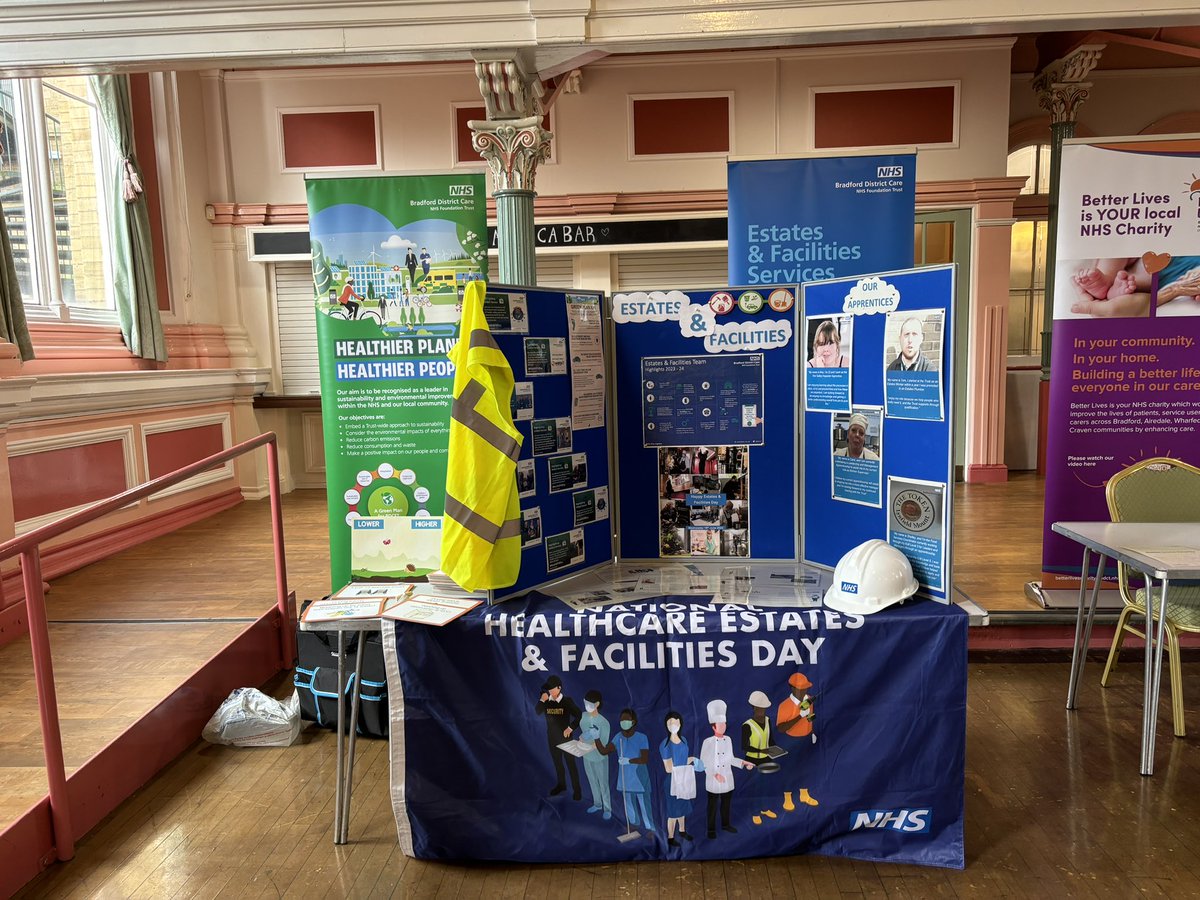 BDCT Recruitment Event today @ Victoria Hall, Saltaire until 3pm.
Remember the NHS is not just Drs &amp; Nurses it’s plumbers, chefs, electricians, health &amp; safety, housekeeping, admin, gardeners <a href="/BdcftSustain/">BDCFT_Sustainability</a> <a href="/BDCFT/">BDCFT NHS</a> 
Come &amp; hear all about Estates &amp; Facilities