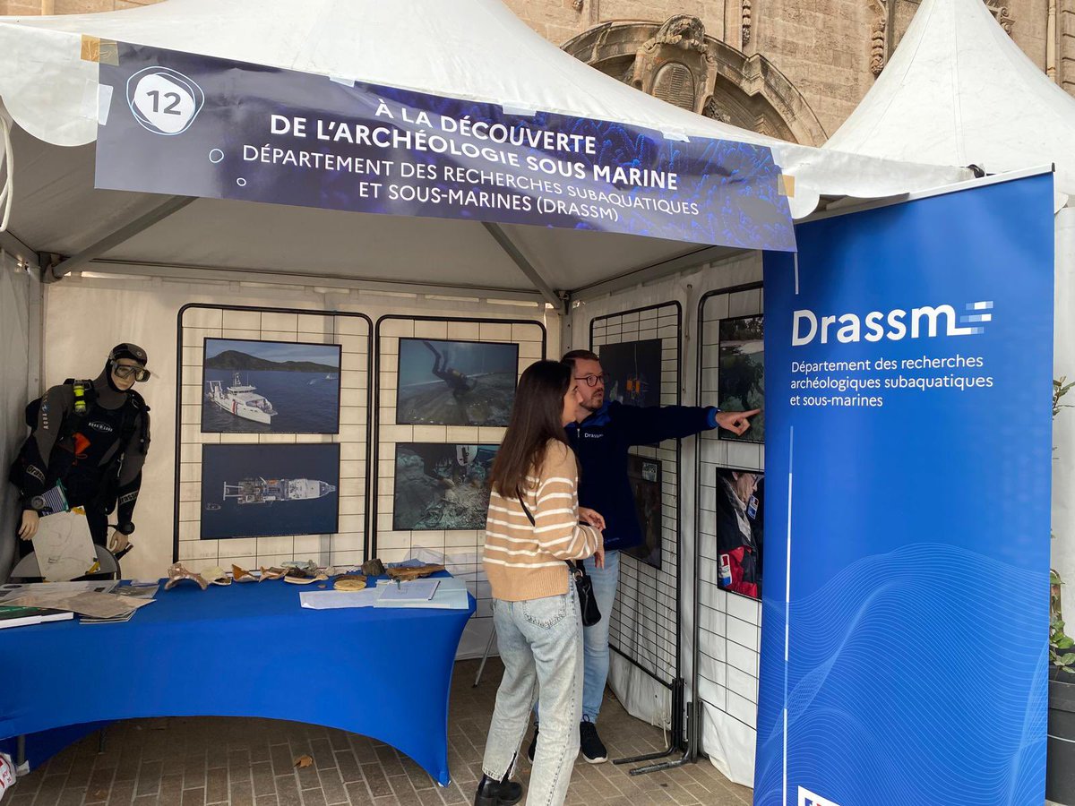 Drassm_Culture's tweet photo. | EN DIRECT |
Le #Drassm vous attend aujourd’hui au sein du village des sciences à @marseille, dans le cadre de la @FeteScience.
Nos ateliers pédagogiques vous permettront d’en apprendre plus sur notre discipline.
🗓️ sam. 12 oct. - 10h/17h
📍 Place Villeneuve-Bargemon https://t.co/FUbC5Aazat