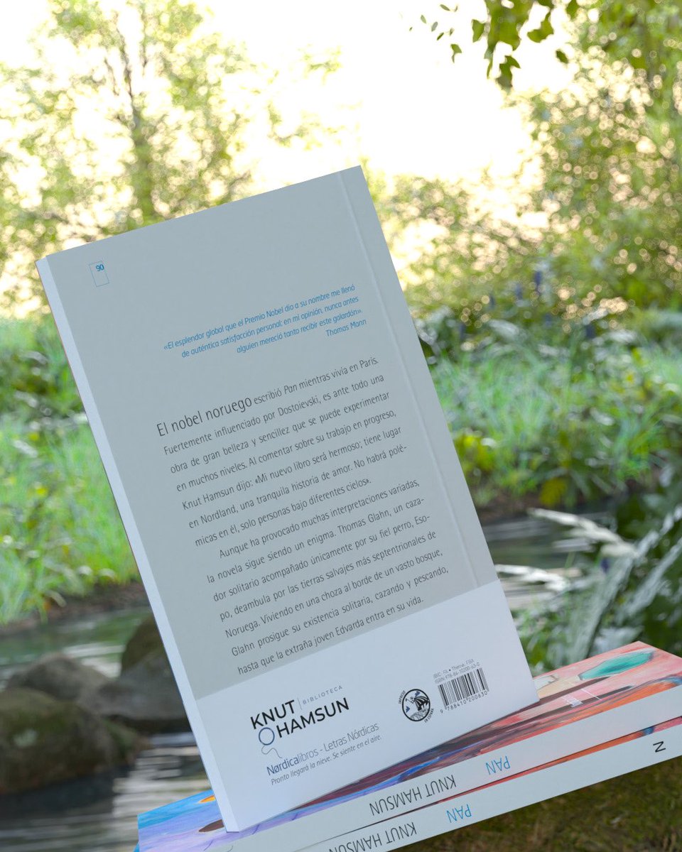 Nordica_Libros's tweet photo. Estos días llega a las librerías «Pan», de Knut Hamsun. 

Esta novela, de gran belleza y sencillez, es un retrato lírico e inquietante del amor y los rincones oscuros de la psique humana.

#knuthamsun 
#noruega 
@EmbEspNoruega https://t.co/8vxz9veE2C