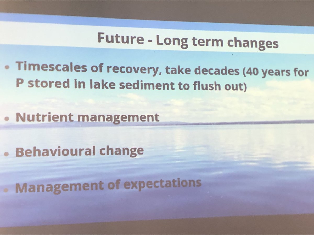 Fascinating and very concerning talk on Cyanobacteria blooms in #LoughNeagh caused by increasing nutrients, temperatures and invasive species and what society needs to do to address this. Thanks Adam Mellor <a href="/AFBI_NI/">AFBI</a> NI #BSBIAutumnMeeting