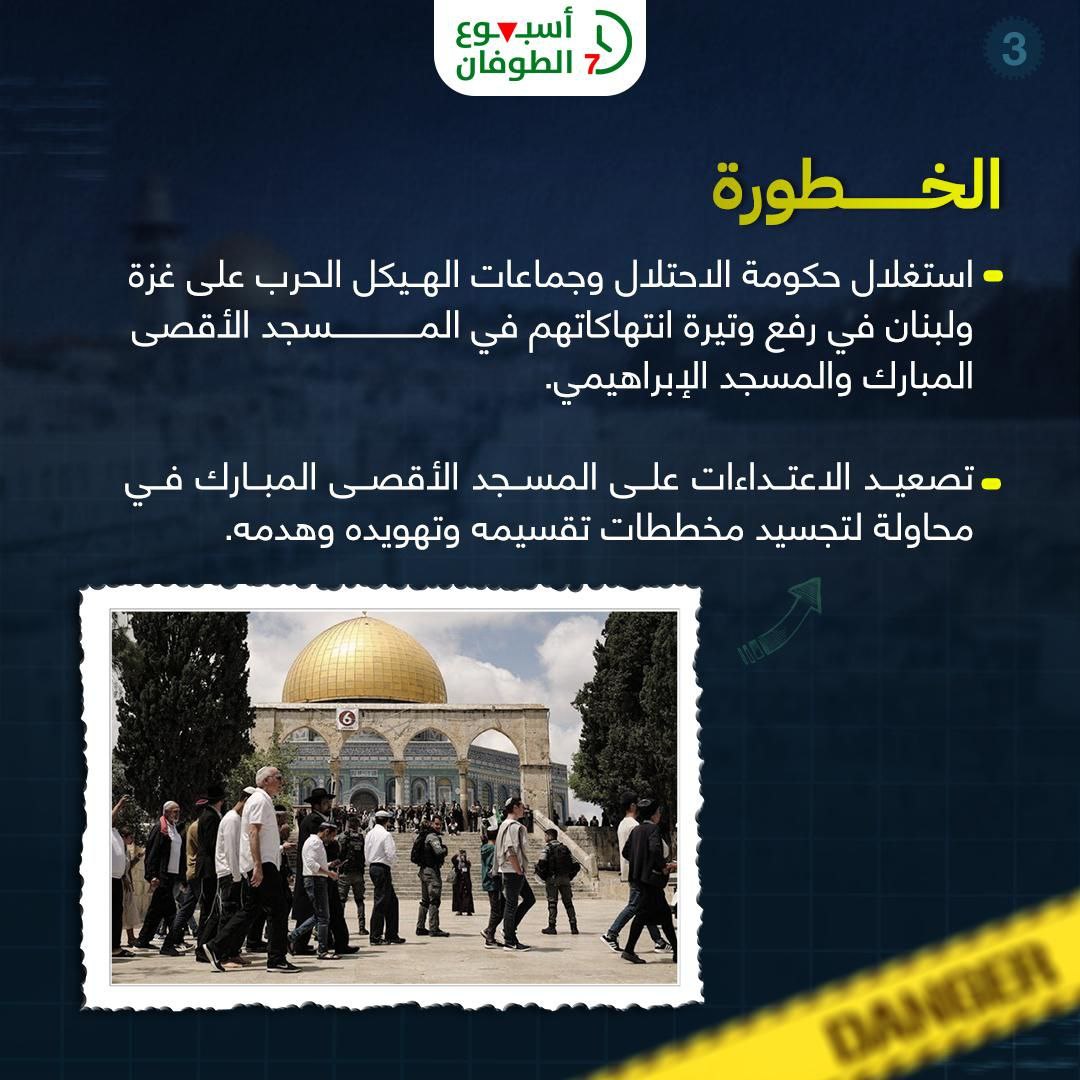 qudsteam22's tweet photo. طوفان الأقصى يستوجب طوفان كل أحرار الأمة، لإنقاذ المسرى والأسرى من عدوان الصهاينة المجرمين ودعم غزة المحاصرة المجوعة الصامدة رغم القصف والتدمير  في وجه الاحتلال. 

#أسبوع_الطوفان 
#طوفان_نحو_التحرير https://t.co/b0ShJxdDgT