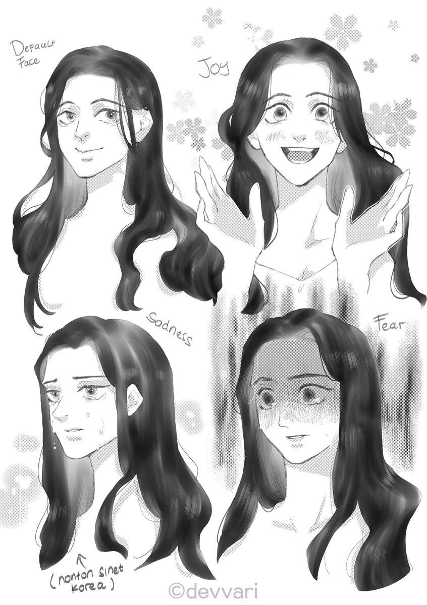 devvari's tweet photo. Menegangkan banget 🧍
Expression drawing ft. my OC, Tari 🎀

#KYG_ArtBattle #Sweet16th 
@kuyangtist https://t.co/xEFT8bnfjQ
