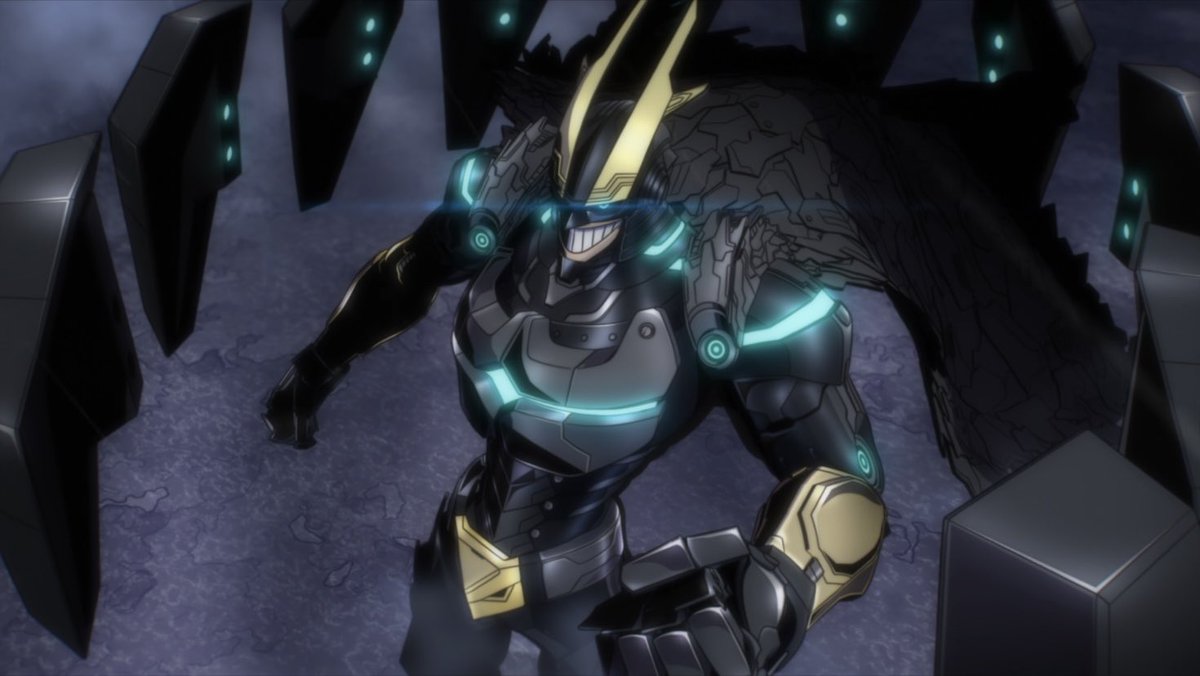 Zakiabjr's tweet image. #MyHeroAcademia
What a season finale! The OST, All Might’s awesome armored suit cgi transformation, good action sequence…they did the All For One vs IronMight fight justice