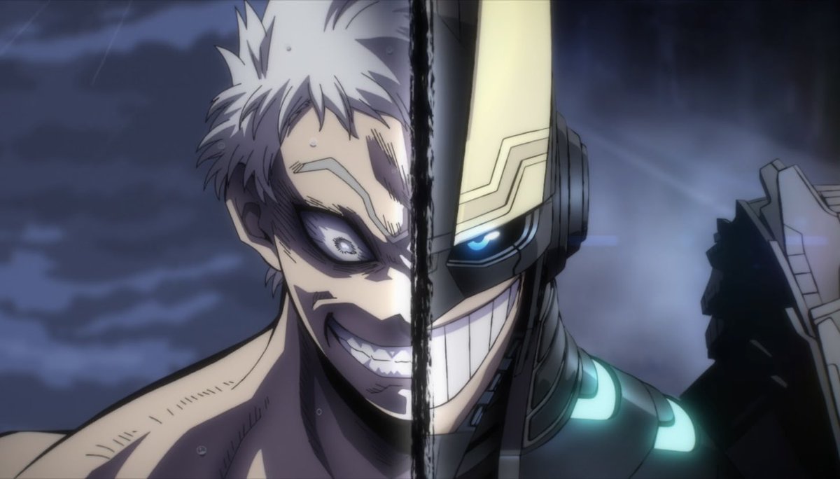 Zakiabjr's tweet image. #MyHeroAcademia
What a season finale! The OST, All Might’s awesome armored suit cgi transformation, good action sequence…they did the All For One vs IronMight fight justice