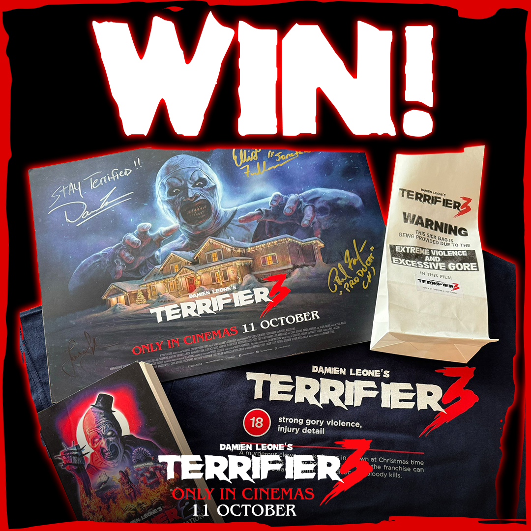 Light House Cinema (@lighthoused7) on Twitter photo 🤡🪓 Competition Time 🪓🤡
<a href="/damienleone/">Damien Leone</a>'s TERRIFIER 3 is #NowShowing and to celebrate we have a frightfully good merch pack to give away including a signed poster!
To be in with a chance of winning, simply RT this
The winner will be contacted Monday October 14. 🤡🪓 Competition Time 🪓🤡
<a href="/damienleone/">Damien Leone</a>'s TERRIFIER 3 is #NowShowing and to celebrate we have a frightfully good merch pack to give away including a signed poster!
To be in with a chance of winning, simply RT this
The winner will be contacted Monday October 14.