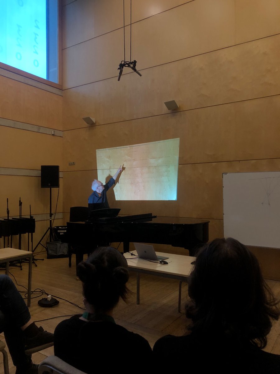 Magnífica conferència avui de Michael Jarrell.