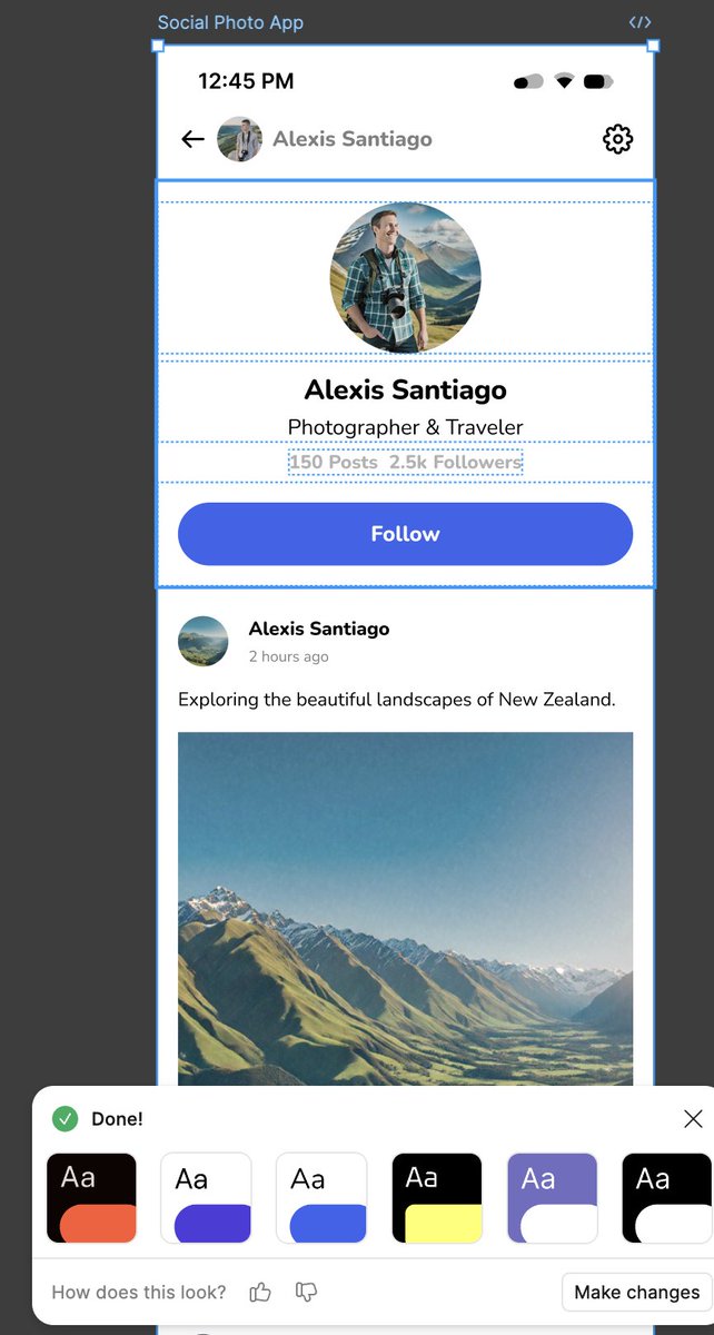 ThibautMelen's tweet image. tried #FigmaAI and gotta say, i’m pretty impressed. it’s still pretty basic in terms of design, but it works well! diagram&apos;s vibes