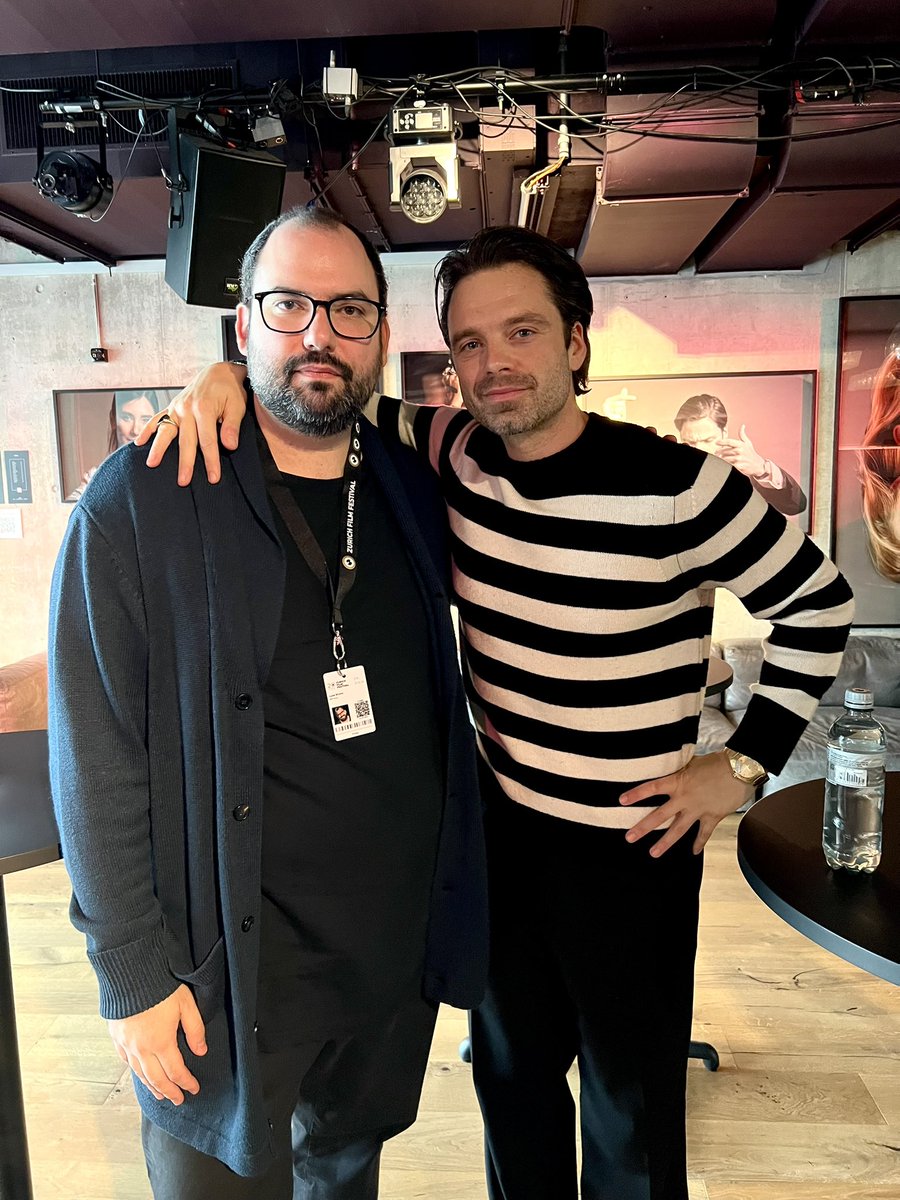 DerZensor's tweet image. Vibes waren gut, Sebastian Stan unglaublich nett. Guter Samstag so far. @zurichfilmfest #ZFF2024