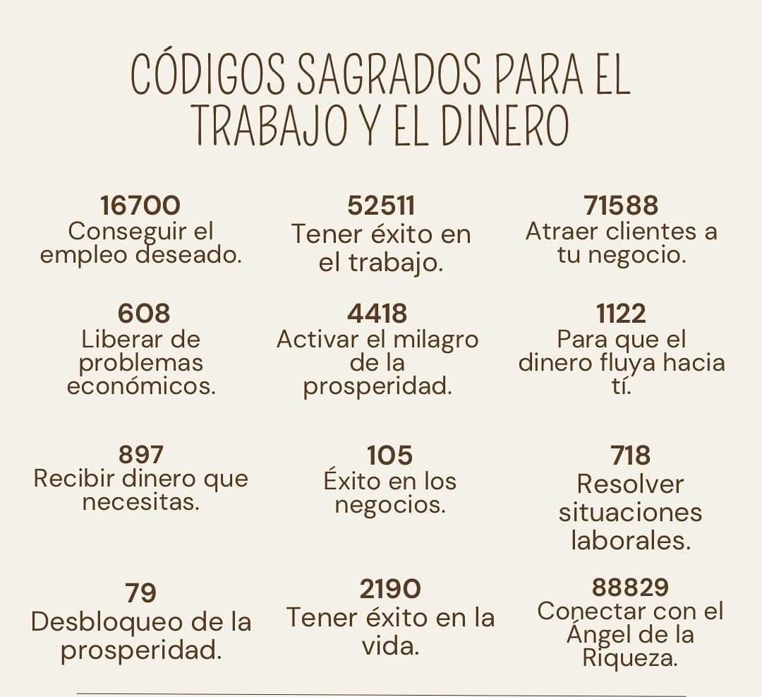 vibracosmos's tweet image. CÓDIGOS SAGRADOS PARA ATRAER DINERO 🤑💰💶

Cómo se deben utilizar?

Para activar el número debes visualizar lo que se desea y repetir el número 45 veces seguidas. Previo debes hacer respiraciones y concentrarte en tu pedido. 
Al final debes agradecer a las energías/Seres de Luz.