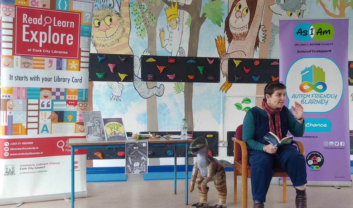 Niamh Garvey (@msniamhgarvey) on Twitter photo Loved this book event with <a href="/Jenscreativity/">Jen Wallace</a> today (author of the hilarious kid's book Dinosaur Pie <a href="/LittleIslandBks/">Little Island Books</a>) in affiliation with <a href="/corkcitylibrary/">Cork City Libraries</a> and #Autism Friendly Blarney <a href="/AsIAmIreland/">AsIAm</a>. The event was beautifully #Inclusive and Jen was highly engaging and fun. Loved this book event with <a href="/Jenscreativity/">Jen Wallace</a> today (author of the hilarious kid's book Dinosaur Pie <a href="/LittleIslandBks/">Little Island Books</a>) in affiliation with <a href="/corkcitylibrary/">Cork City Libraries</a> and #Autism Friendly Blarney <a href="/AsIAmIreland/">AsIAm</a>. The event was beautifully #Inclusive and Jen was highly engaging and fun.