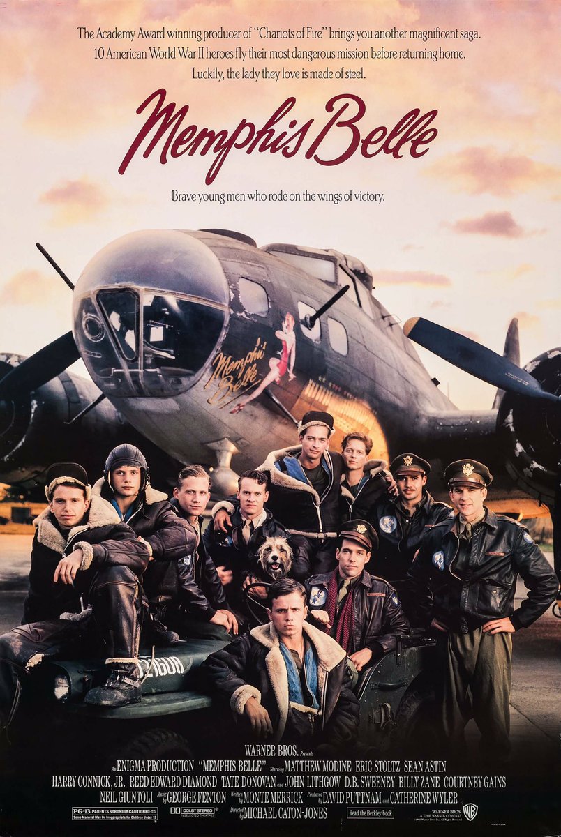 🎬MOVIE HISTORY: 34 years ago today, October 12, 1990, the movie ‘Memphis Belle’ opened in theaters!

<a href="/MatthewModine/">Matthew Modine</a> #TateDonovan #DBSweeney #BillyZane #EricStoltz #ReedDiamond <a href="/SeanAstin/">Sean Astin</a> #CourtneyGains #NeilGiuntoli #HarryConnickJr #DavidStrathairn #JohnLithgow #JaneHorrocks
