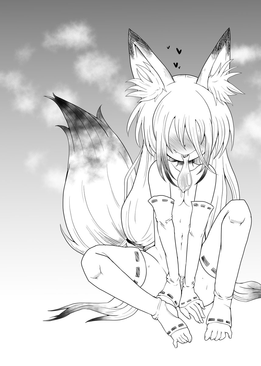 咥えゴムメカクレお狐ロリババァ 