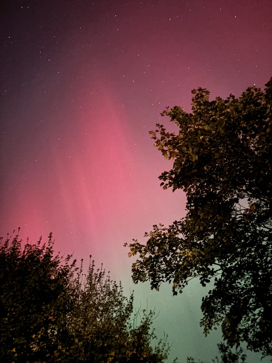 A bit late with my upload here. A shot of the #Auroraborealis from our back garden on Thursday evening. Great to see this twice this year so far having never seen it before.