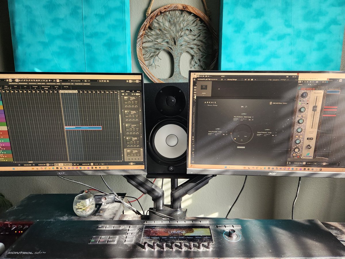 Composing the day away.

These days I don't stray too far from my core libraries, but occasional targeted tools like Arkhis are a life saver.

#composer #film