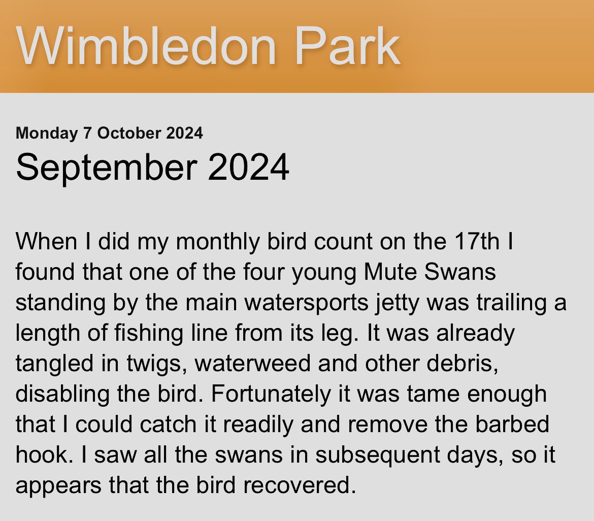 FoWimbledonPark's tweet photo. Read the latest Wimbledon Park nature blog from Dr. Dave Dawson - a local environmental scientist, who has studied the park for more than 30 years and advises Friends of Wimbledon Park:
https://t.co/1UN00cKtFq https://t.co/XlNsUoGF4C