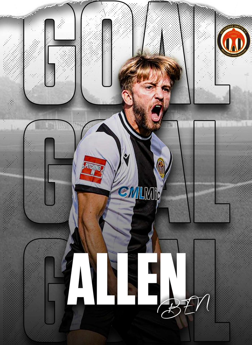 GOAL: Wroxham 2-5 HEYBRIDGE SWIFTS - Ben Allen (90+3') #IsthmianLeague fwp.co/kPscCu