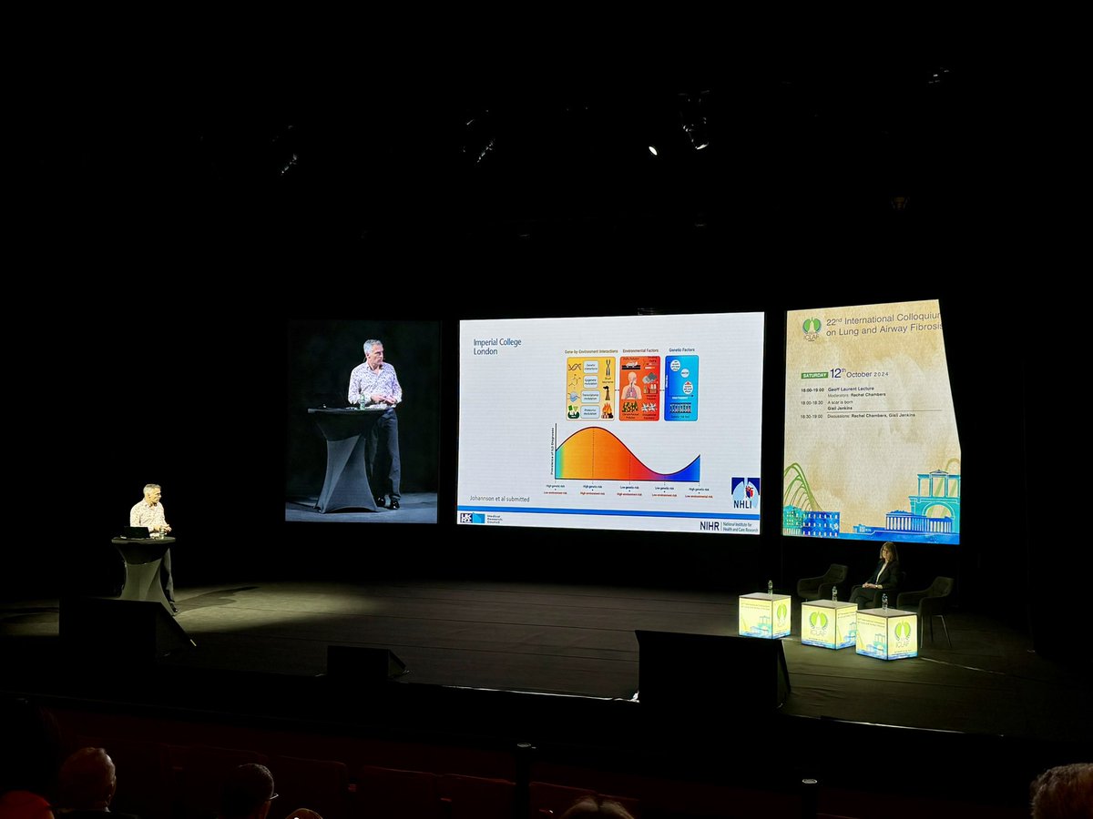 Fantastic sessions come to a close at day 1 #ICLAF2024 #Athens. Wonderful panel discussion of the history and future of #IPF is followed by closing lecture of the day: The memorial Geoffrey Laurent Lecture given by the one and only <a href="/IPFdoc/">Gisli Jenkins</a> in classic shirt style.