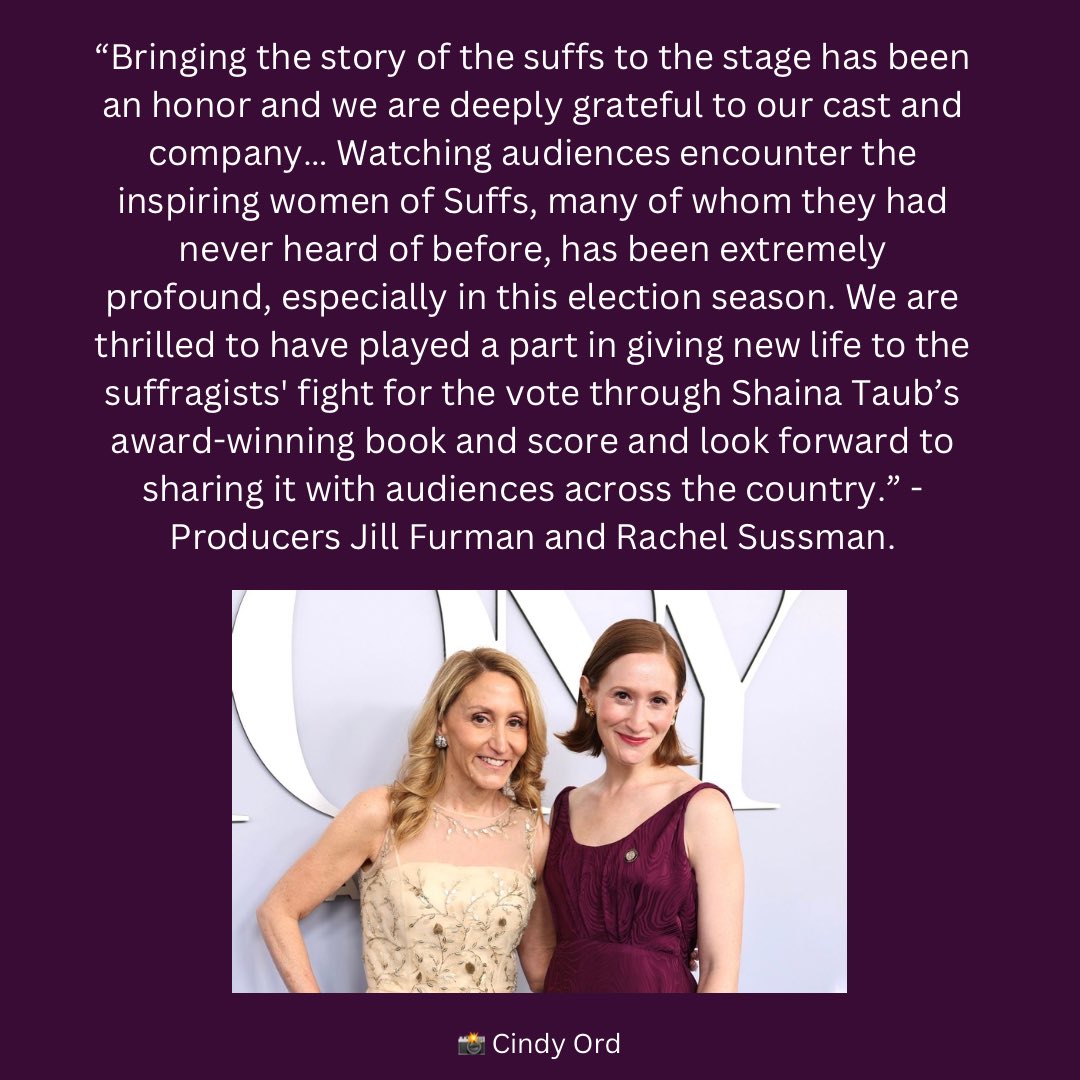 SuffsCastUpdate's tweet image. SUFFS is set to close its doors on Broadway on January 5, 2025. By the time of closing, SUFFS will have played 24 previews and 301 performances.

SUFFS have also announced a national tour, set to launch at Seattle’s 5th Avenue Theatre in September 2025! Additional cities will —