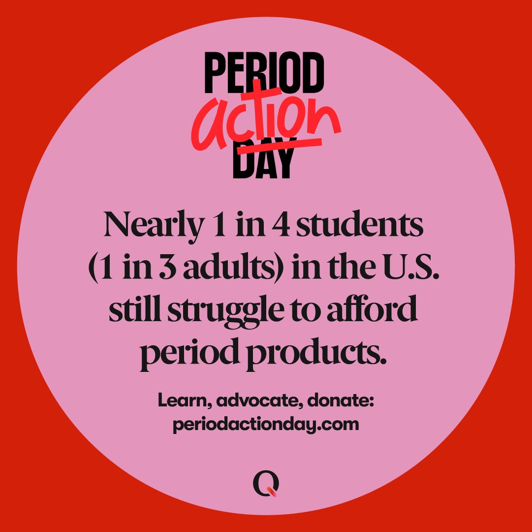 Today is Period Action Day! 🩸✊ Take action to end period poverty and stigma, find an event or donate at PeriodActionDay.com. 🙌💖

#PeriodActionDay #PeriodProductsForAll #AxeTheTax