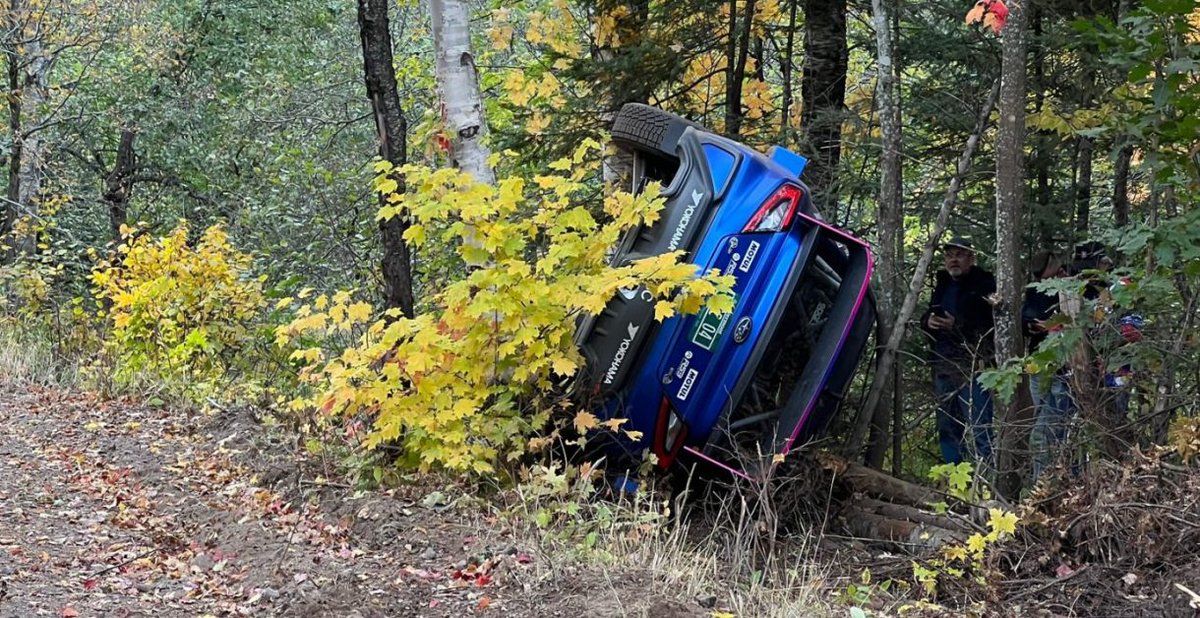 Grouve_Sport's tweet image. Block crashes out of Subaru debut dlvr.it/TFGtrX #ARA #Rally #ARA2024 #LiaBlock #LSPR