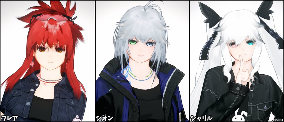 shion00_PSO2's tweet image. なんとか主要キャラたちをアニマテカテカできたぜぃ