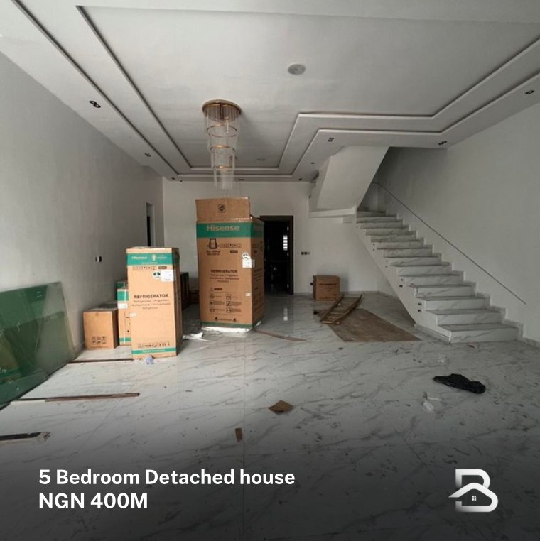 BAListings's tweet photo. 5 Bedroom detached house 
Location: Ikate - Lekki, Lagos 

Price - N400million

Features 
• All rooms en-suite • Fully fitted kitchen • Stamped Concrete Floor • Pop Ceiling • Ample parking space • Water Heater • Water Treatment • Fully serviced • serene environment https://t.co/fOSoP04tLD