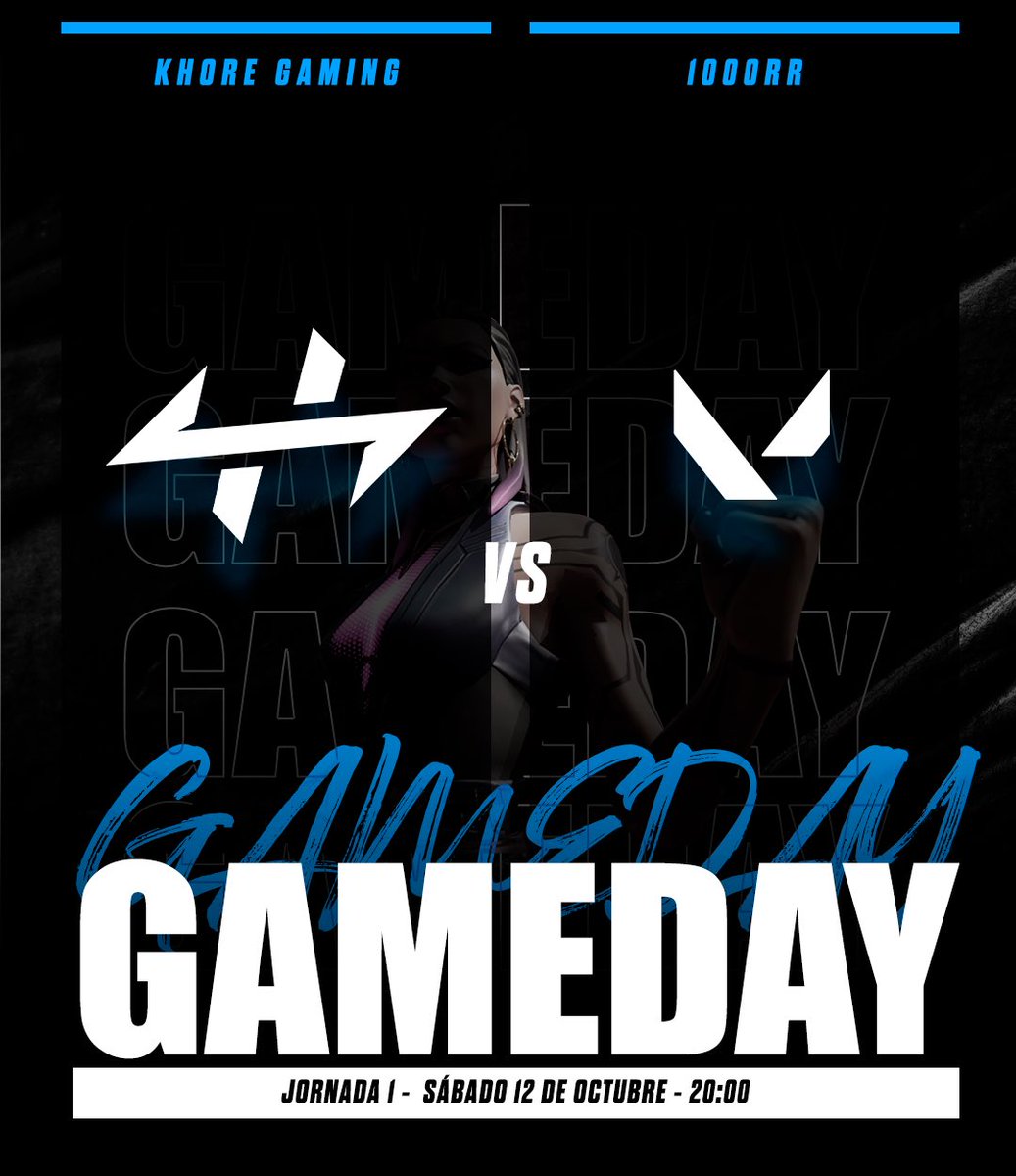 𝐌𝐚𝐭𝐜𝐡𝐃𝐚𝐲 || 𝐕𝐚𝐥𝐨𝐫𝐚𝐧𝐭

1º JORNADA de #ClutchSeries, GANAR o GANAR 👊🏼

🏆 <a href="/TormentaVALes/">Circuito Tormenta | VALORANT</a> 
🆚 <a href="/buscamosorg/">“1000rr club” w/ @ngu_esports_ right now</a> 
⏰ 20:00
📺 twitch.tv/khoregaming

👤 <a href="/w1llyval/">SPK w1lly</a> 
👤 <a href="/Balaamvl/">KHG Balaam</a>
👤 @Subutus_
👤 <a href="/xMovv_/">GEN Movv 🖤✨</a>
👤 <a href="/_koodaa_/">roger ruiz</a>

#NoKhoreNoParty 💙