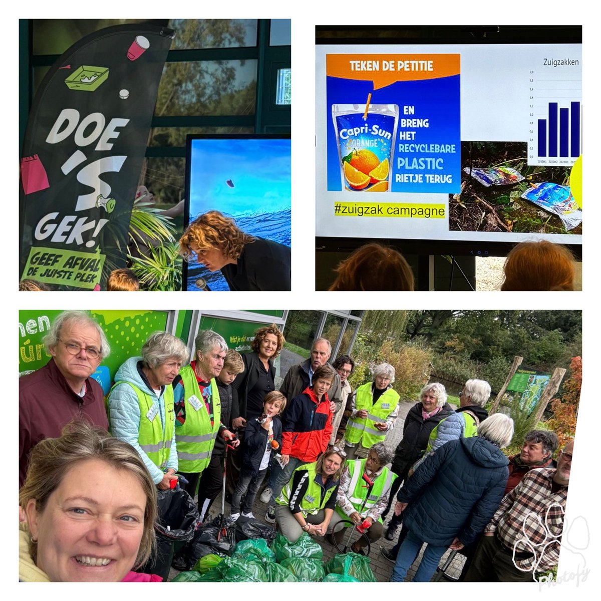 pvdaleiderdorp's tweet photo. Vanmorgen was de #kickoff van de #campagne tegen #zwerfafval in het milieu educatief centrum (MEC) te #Leiderdorp. Ook @pvdaleiderdorp / @GLeiderdorp en #wethouder @GebkeVanGaal ondersteunen deze campagne! #plasticsoup #doesgek #zuigzak https://t.co/prXFZwWELo