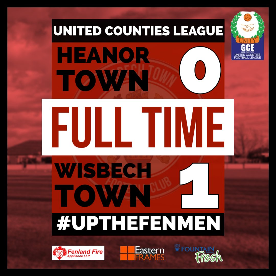 wisbechtownfc's tweet photo. FULL TIME: 

Heanor Town 0-1 Wisbech Town

Toby Allen ⚽️

#UpTheFenmen https://t.co/fXavgB7gAy