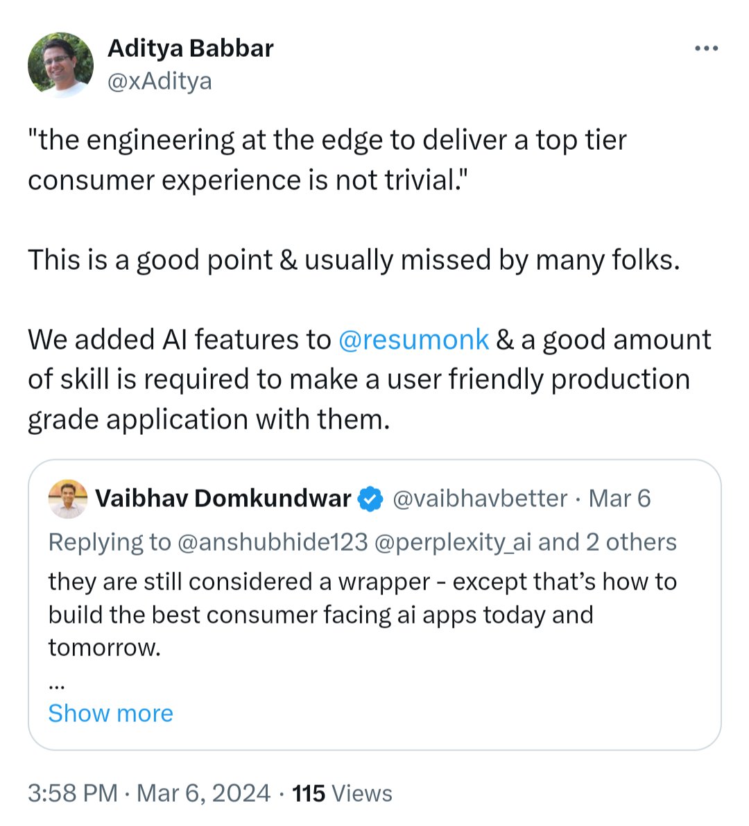 This will hold true for a fair bit.