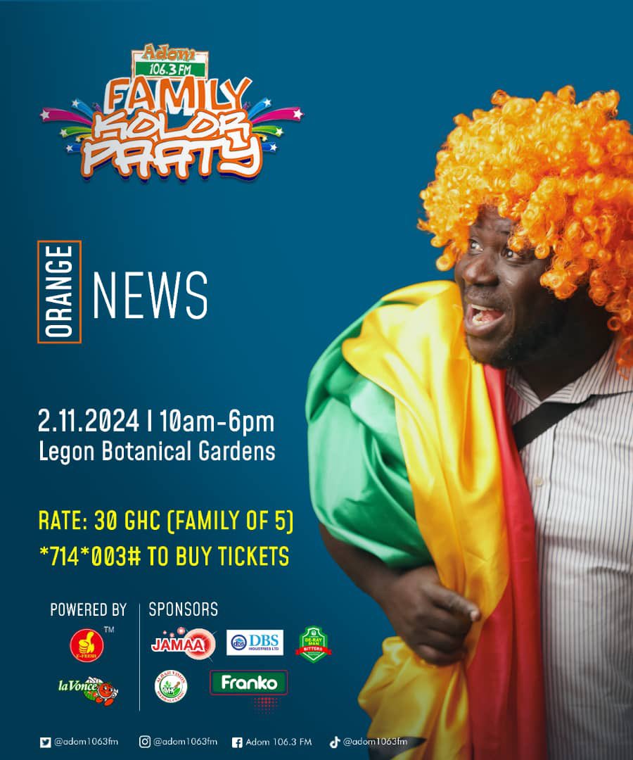Asempa947_FM's tweet photo. Adomfm Kolor Paaty happening on the 2nd Of November 2024 at the @LegonBotanicalG
Tickets are fast selling click on the link below to purchase yours for a family of 5 for only 30cedis
https://t.co/XJrWtMk17T
Artist on
@stonebwoy @popeskinnyGH #RAPFADA #MavisAsante https://t.co/Sl37rkUcEV