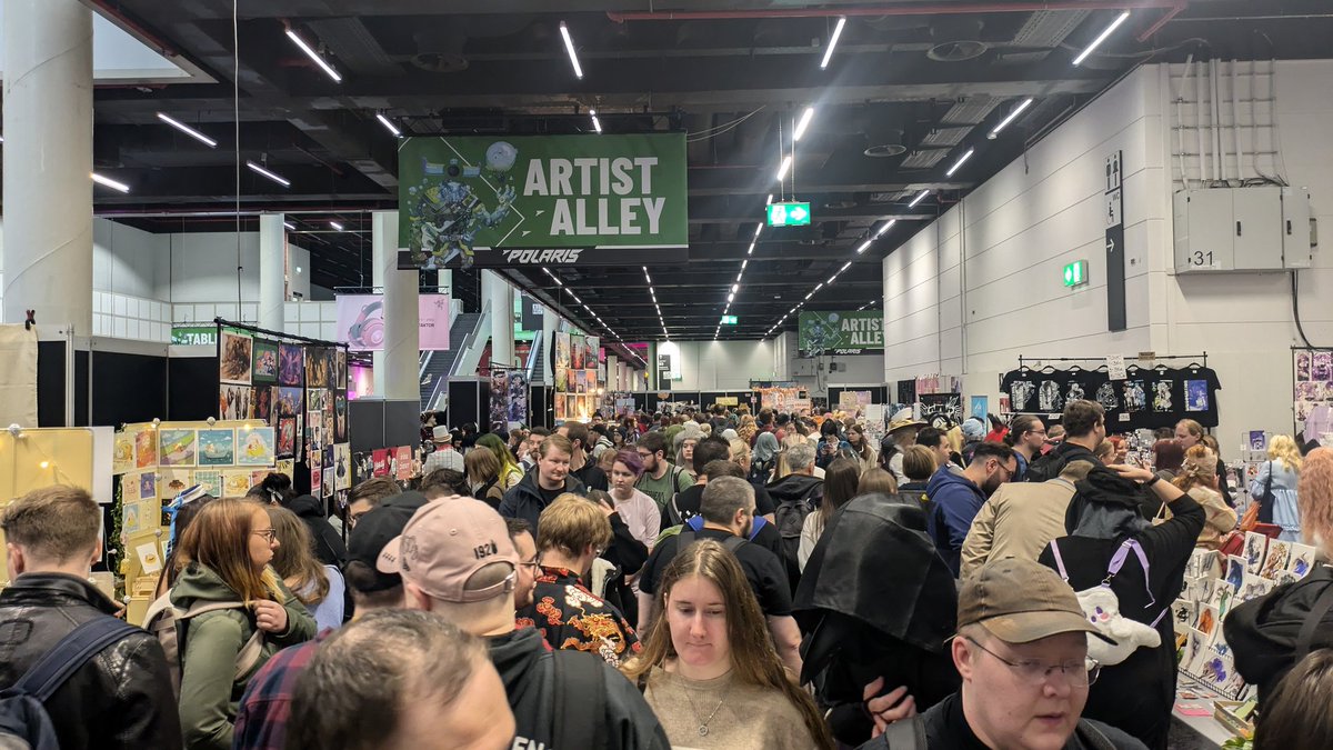 MilanUnravel's tweet image. Auch wenn&apos;s sehr voll ist, weiter die Artist Stände am abklappern... #Polaris #PolarisCon #Polaris24 #Polaris2024