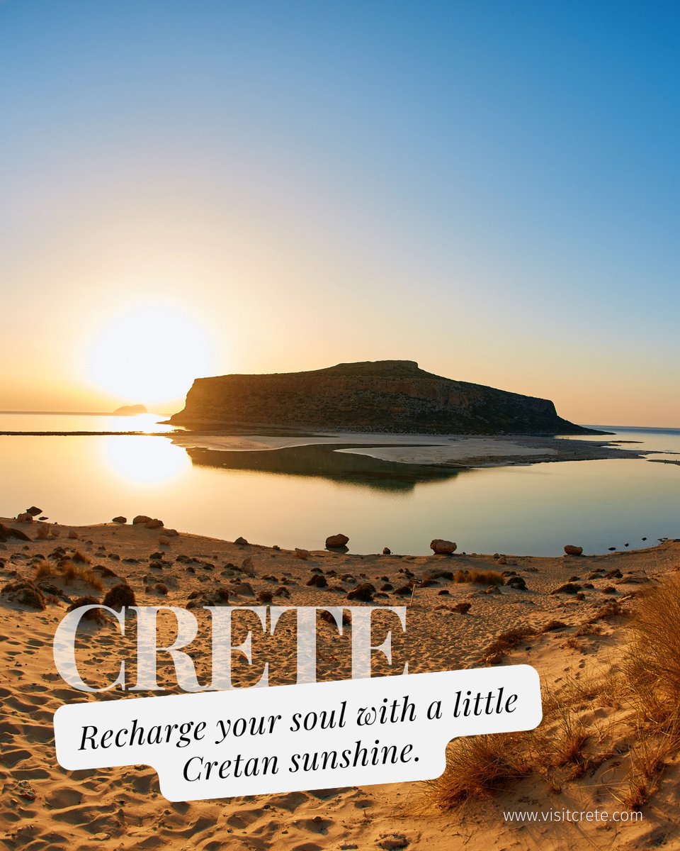 Recharge your soul with a little Cretan sunshine. 🌞💛

#VisitCrete #Crete #CretanRelaxation