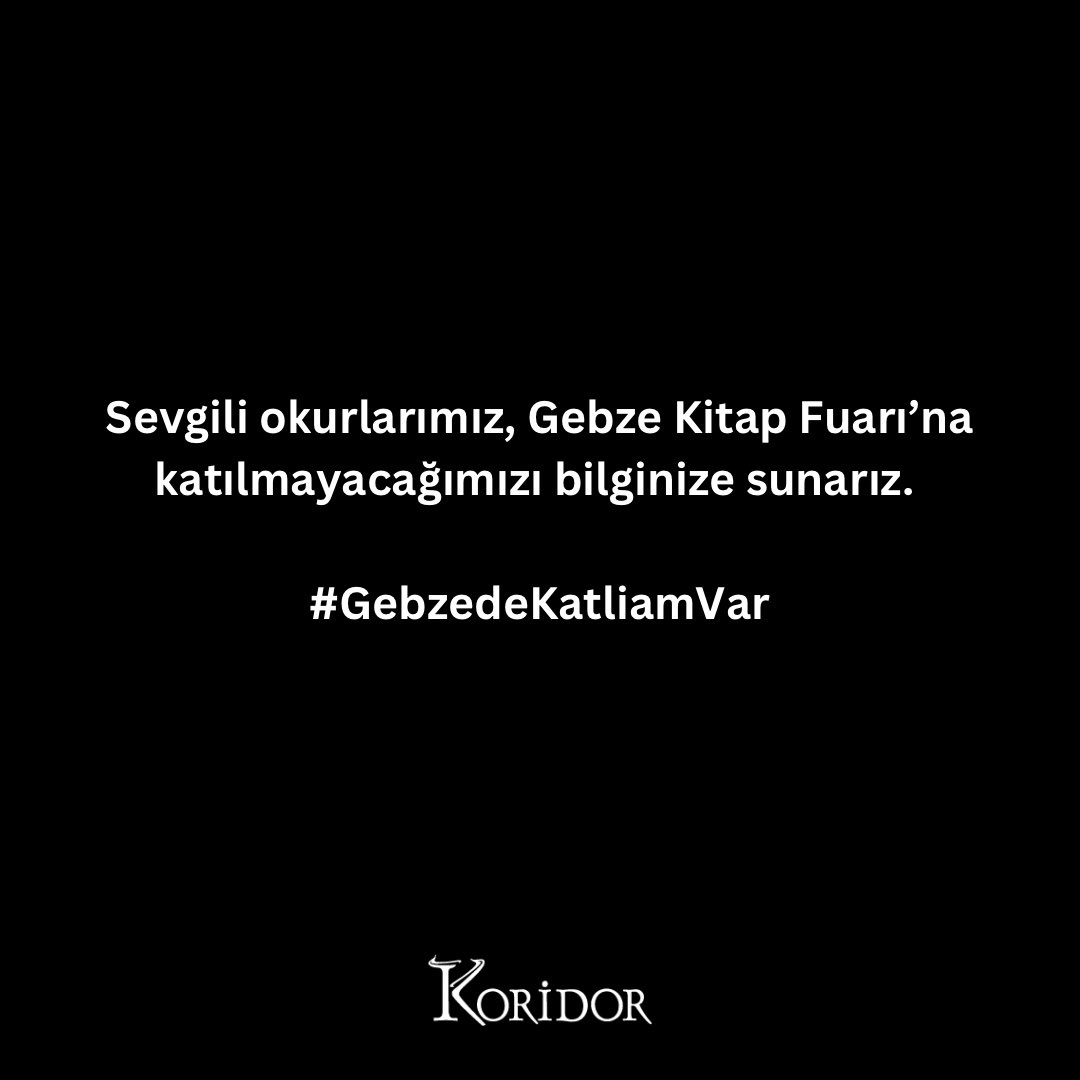 koridoryayinevi's tweet photo. #GebzedeKatliamVar ! https://t.co/dJZB1PgQik