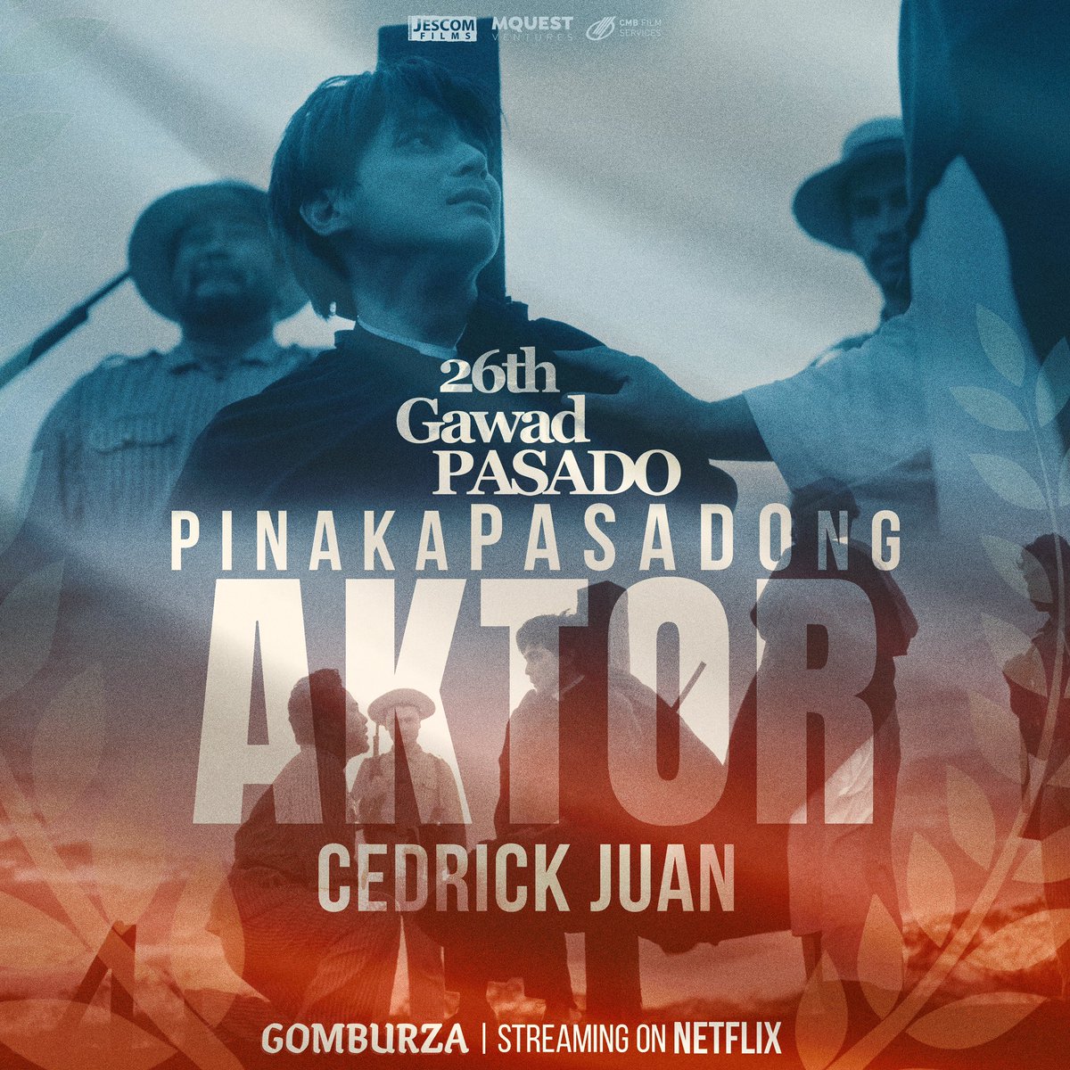 GomBurZaFilm's tweet photo. PASADONG-PASADO ANG HUSAY SA PAGGANAP! ❤️‍🔥

Kinilala muli ang galing ng ating Padre Jose Burgos, CEDRICK JUAN! Dahil sa kanyang epektibong pagganap, wagi siya bilang PINAKAPASADONG AKTOR sa 26th Gawad Pasado! https://t.co/udgpycJIE0