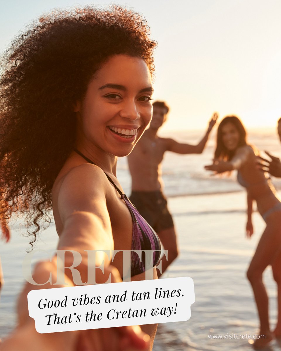 Good vibes and tan lines. That’s the Cretan way! ☀️

#VisitCrete #Crete #CreteEssence