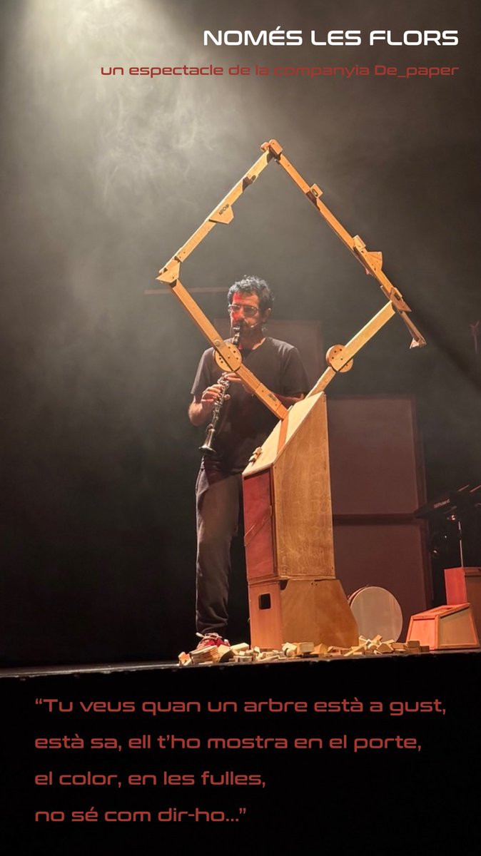 Per poc que pugueu, demà diumenge 13 d’octubre a les 7 del vespre, es farà un moment màgic, bonic i positiu a Ullastrell. Un relat tendre, ple de dignitat i memòria. Dedicat a la gent que cuida.

‘Només les flors’ (<a href="/cia_depaper/">De paper</a>)

entrapolis.com/entradas/espec…